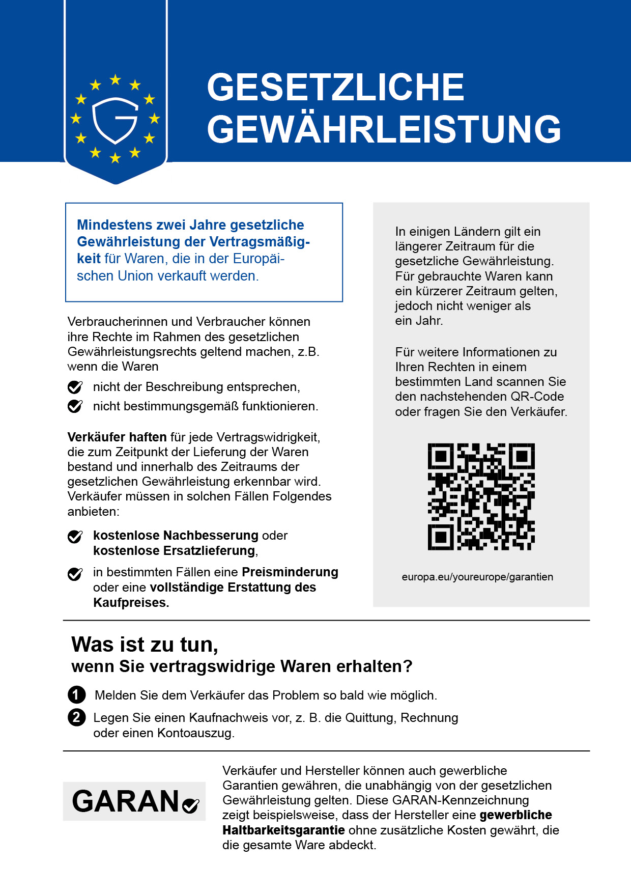 EU GARAN Label
