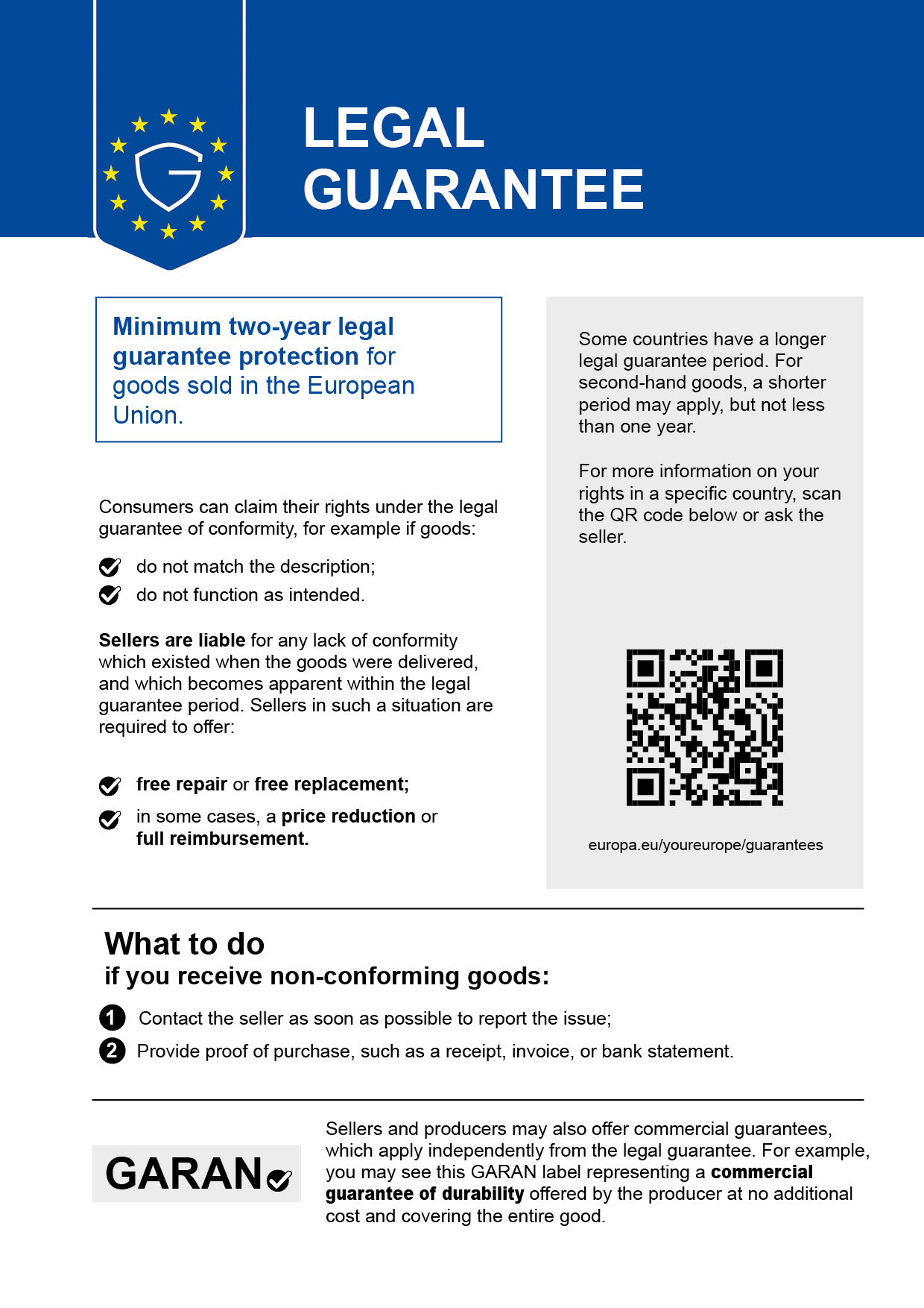 EU GARAN Label